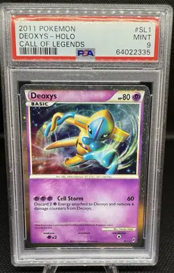Pokemon Deoxys Call of Legends Holo Rare #SL1 PSA 9 Mint - Image 1
