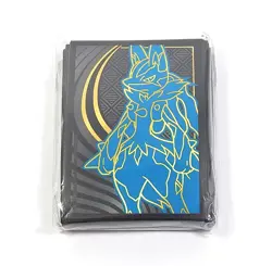 2025 Pokemon TCG Lucario Mega Evolutions ETB 65-Count CCG Card Sleeves Pack - Image 1