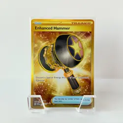 Pokemon Enhanced Hammer 224/167 Twilight Masquerade Gold Hyper Rare Holo NM - Image 1
