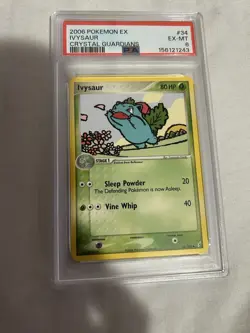 PSA Graded 2006 Pokemon TCG Ivysaur 34/100 EX Crystal Guardians Regular ENG - Image 1