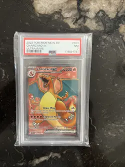 2023 POKEMON MEW EN-151 ULTRA RARE #183/165 CHARIZARD EX PSA 7 NM - Image 1