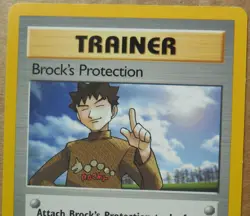 Brock's Protection 101/132 Rare Non-Holo Gym Challenge Pokemon Trainer NM - Image 2
