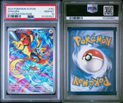 Pokemon Zeraora 151/142 Illustration Rare Sv07: Stellar Crown PSA 10 English - Image 3
