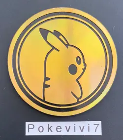 JETON / PIECE / COIN / POG Pokemon Jumbo PIKACHU Pokemon GO Mini TIN - Image 1
