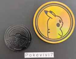 JETON / PIECE / COIN / POG Pokemon Jumbo PIKACHU Pokemon GO Mini TIN - Image 2