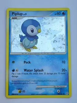 Piplup 93/130 Cosmos Holo Diamond and Pearl Foil Holo Pokemon - Image 1