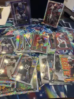 2025 Topps Chrome Football Lot Refractor Pulsar /75 Inserts Near Mint. - Image 1