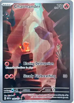 Charmander 168/165 Illustration Rare 151 Pokemon Holo NM/M - Image 1