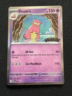 Slowbro MEP EN 083 Black Star Stamped Promo Pitch Black Prerelease Holo Pokemon - Image 1