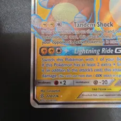 The Pokemon Company Pokemon TCG Raichu & Alolan Raichu GX Ultra Rare SM 220/236… - Image 2