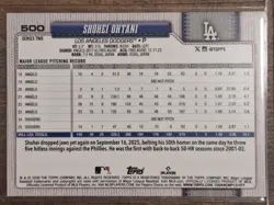 2026 Topps Baseball Series 2 SHOHEI OHTANI #500 Holo Foil Parallel DODGERS - Image 2