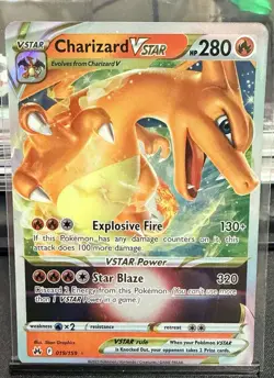 Pokemon TCG Charizard VSTAR Crown Zenith Holo Ultra Rare Card 019/159 - Image 1