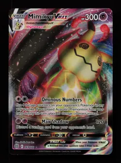 Mimikyu VMAX 069/172 Holo VMAX Rare Brilliant Stars Pokemon Cards - Image 1
