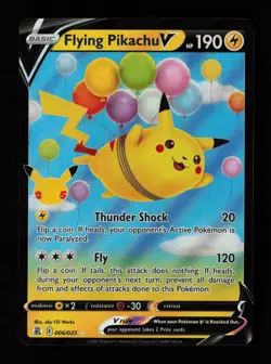 Flying Pikachu V 006/025 Holo V Rare Celebrations Pokemon Cards - Image 1