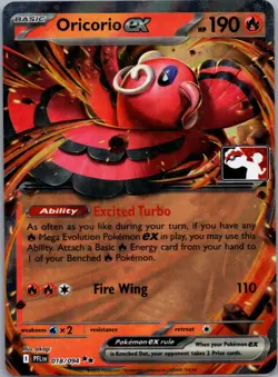 Oricorio Ex Prize Pack Series 9 Promo Pokemon Card NM 018/094 PFL - Image 1