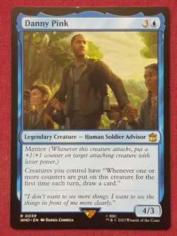 Magic The Gathering UNIVERSES BEYOND DOCTOR WHO DANNY PINK blue card MTG - Image 1