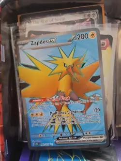 2023 Pokemon 151 Card ZAPDOS EX Full Art Foil Holo Ultra Rare 192/165 MINT - Image 1