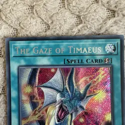 Yu-Gi-Oh! Maze Of Muertos The Gaze Of Timaeus MZMU-EN013 Secret Rare Spell Card - Image 4
