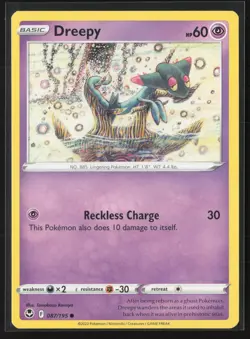 Dreepy Common SWSH12: Silver Tempest 087/195 NM Pokemon Card Tomokazu Komiya - Image 1