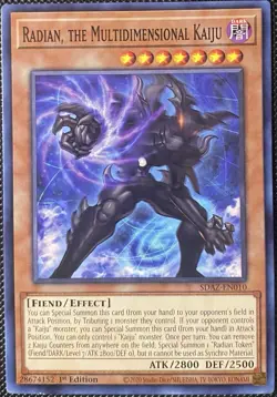 Radian, the Multidimensional Kaiju SDAZ-EN010 Structure Deck - Yugioh Card - Image 1