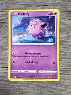 2020 Pokemon Clefairy 074/192 Rebel Clash Common Card TCG - Image 1