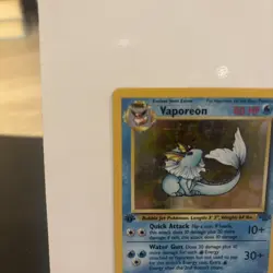 Pokemon TCG 1ST EDITION VAPOREON Jungle Holographic Card 12/64 Holo Rare WOTC V4 - Image 2