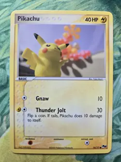 Pikachu - POP Series 2 (16/17) Nintendo Promo Non-Holo Common Pokemon Card NM - Image 1