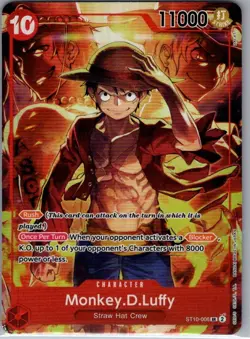Monkey.D.Luffy (Treasure Booster Set) ST10-006 English - One Piece Card - NM - Image 1