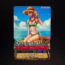 2008 One Piece Bandai Berry Match Nami C089 Swimsuit Card Luffy Crew Holo - Image 1
