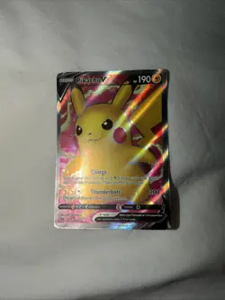 Pokemon Pikachu v Full Art Holo Card 170/185 Vivid Voltage SWSH - Image 1