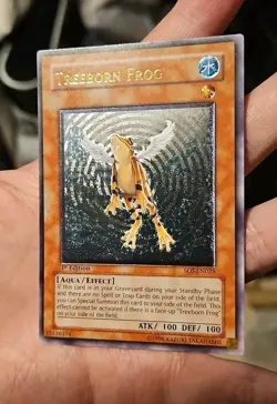 euro Treeborn Frog 1st Ed SOI-en025 Ultimate rare yugioh print European foil - Image 1