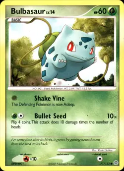 Bulbasaur 77/132 Common - Pokemon Secret Wonders 2007 MP - Image 1