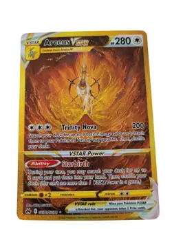 Pokemon TCG Arceus VSTAR GG70/GG70 Crown Zenith Gold Secret Rare - Image 1