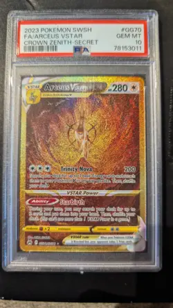 Pokemon TCG Arceus Vstar Crown Zenith: Gg70 Holo Secret Rare PSA 10 - Image 1