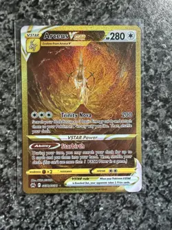 Pokemon TCG Crown Zenith Arceus VSTAR GG70/GG70 Gold Secret Rare Near Mint - Image 1