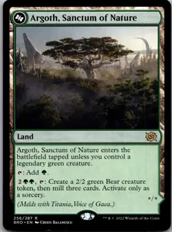 Argoth, Sanctum of Nature 256 Rare The Brothers' War Magic: The Gathering LP - Image 1