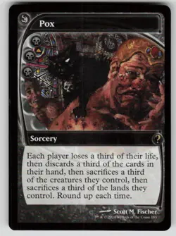 Pox (Future Sight) Rare Mystery Booster 2 185 MTG Near Mint 2024 - Image 1