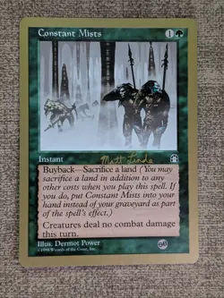Wizards of the Coast MTG Constant Mists Instant Special Gold Border Eng 1999 - Image 1