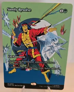 Steely Resolve (Borderless) MTG Marvel Universe Eternal-Legal Regular - Image 1