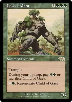 CHILD OF GAEA x1 mtg NM/NM- Urza's Saga 1 Rare - Image 1