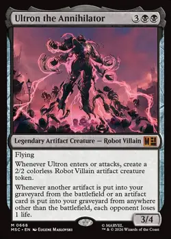 Ultron the Annihilator Marvel Super Heroes Commander Magic: The Gathering MTG - Image 1