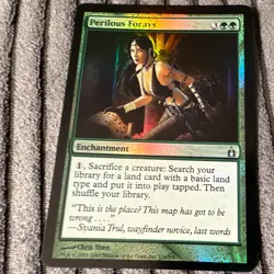 Perilous Forays MTG Ravnica: City of Guilds 2005 FOIL U Green #176 Authentic - Image 3