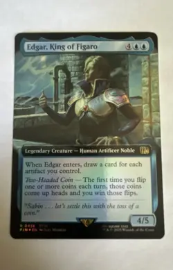 Edgar, King of Figaro (Extended Art) Final Fantasy Foil MTG - Image 1