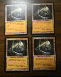 MTG Prophecy Uncommon Land Rhystic Cave x4 Unplayed - NM Condition - Image 1