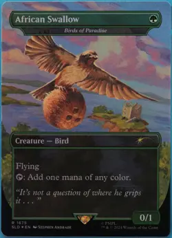African Swallow | Birds of Paradise (Secret Lair Promo) FOIL MINT CARD (519855) - Image 1
