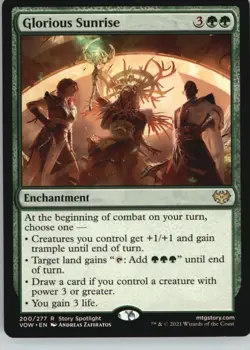 Glorious Sunrise 200 Rare Innistrad: Crimson Vow Magic: The Gathering Near Mint - Image 1