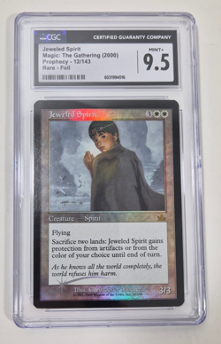 Jeweled Spirit FOIL MTG CGC 9.5 MINT+ PROPHECY RARE vintage old border - Image 1