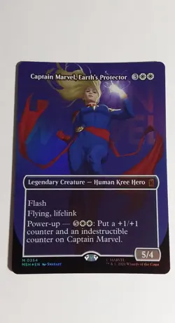 Captain Marvel, Earth's Protector (Borderless) (0354) Marvel Super Heroes Foil - Image 1