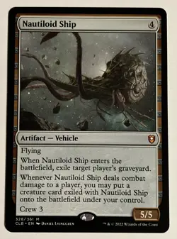 1x Nautiloid Ship NM Regular #328 Commander Legends: Baldur's Gate CLB MTG Magic - Image 1