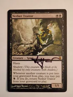 Magic The Gathering - 1x Signed Nether Traitor (mtg) Time Spiral - Image 1